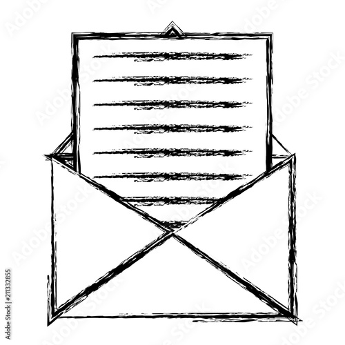 grunge e-mail message letter with document information
