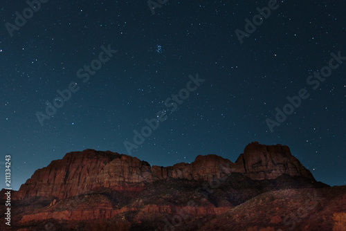 Starry Night over a Canyon