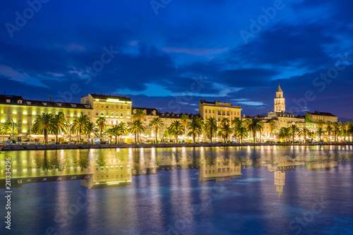 Split with Diocletian Palace and St Domnius Cathedral at blue. Croatia © Pawel Pajor