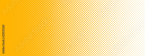 Seamless Screentone Graphics_Halftone Gradation_Yellow photo