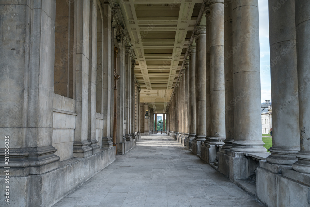 Passage at University of Greenwich which has three campuses in London located at Greenwich