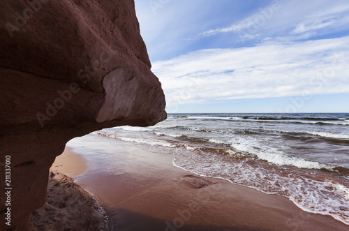 Thunder Cove rocks at Prince Edward Island Canada