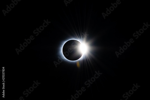Ringshot of the 2017 total eclipse as seen from Spring City Tennessee photo