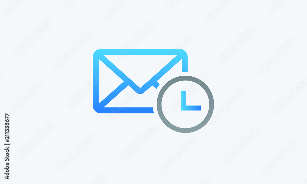 message time history vector icon message time history vector icon