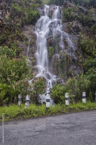 Foto Nature waterfall after rain
