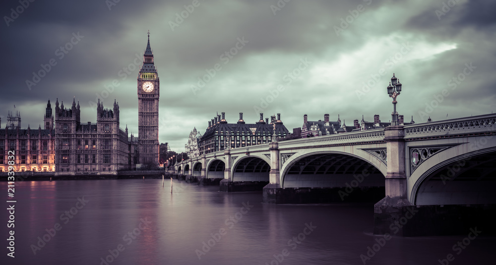 Big Ben and Westminster bridge