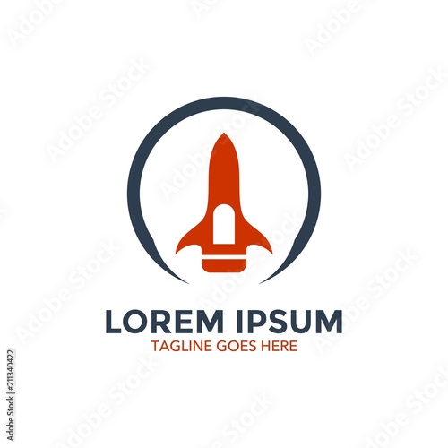 Unique Rocket Logo Template