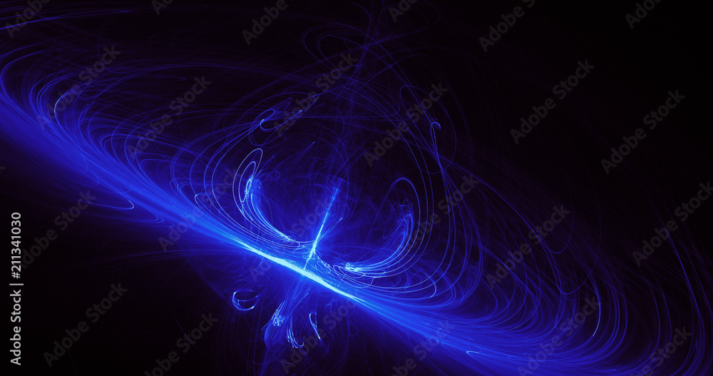 Blue Abstract Lines Curves Particles Background Blue Abstract Lines Curves Particles Background