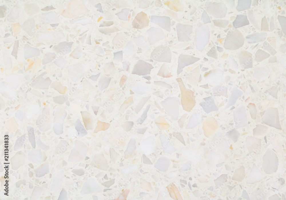 Naklejka premium terrazzo flooring texture polished stone pattern wall and color old surface marble for background image horizontal
