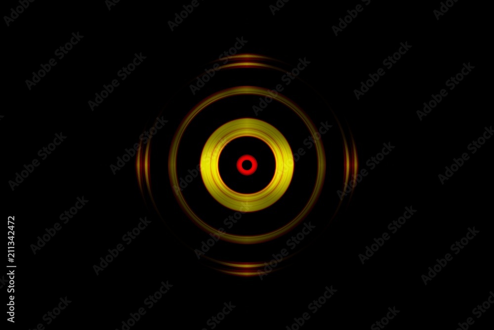 Abstract orange eye effect with photo lens on black background Abstract orange eye effect with photo lens on black background