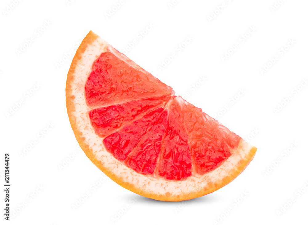 sliced grapefruit isolated on white background sliced grapefruit isolated on white background