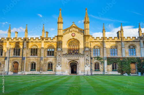 Architecture of Cambridge city in England, UK