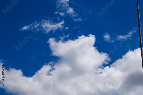 blue sky with cloud