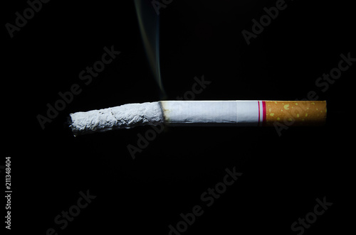 Cigarette on a dark background