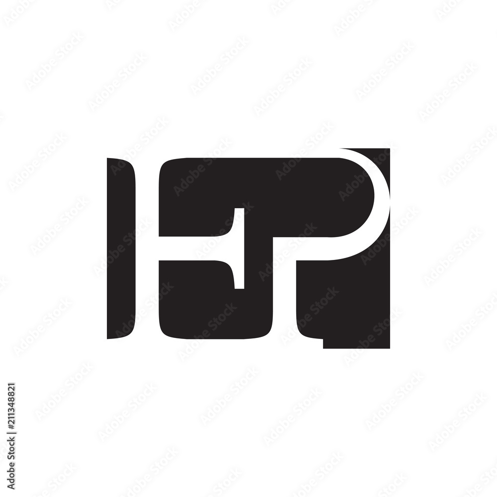 EP letter logo vector design in black and white color EP letter logo vector design in black and white color