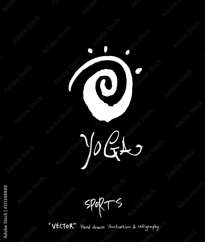 Obraz premium 스포츠 포스터 / 손으로 그린 스포츠 그림