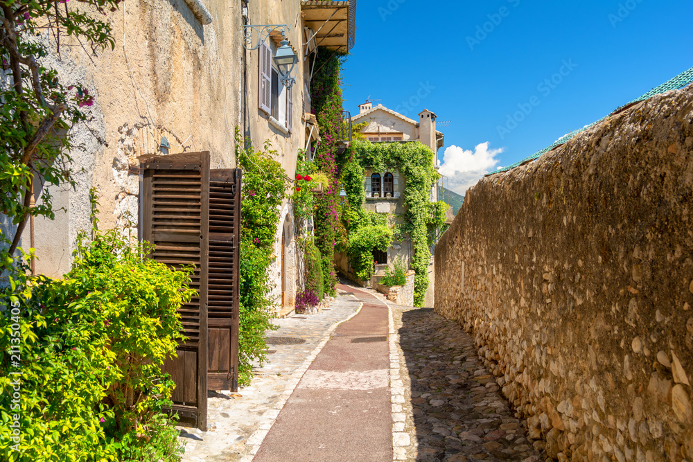 Beautiful architecture in Saint Paul de Vence in Provence, south France