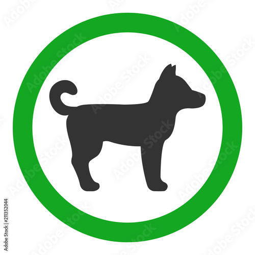 DOGS PLAYGROUND sign. Vector.