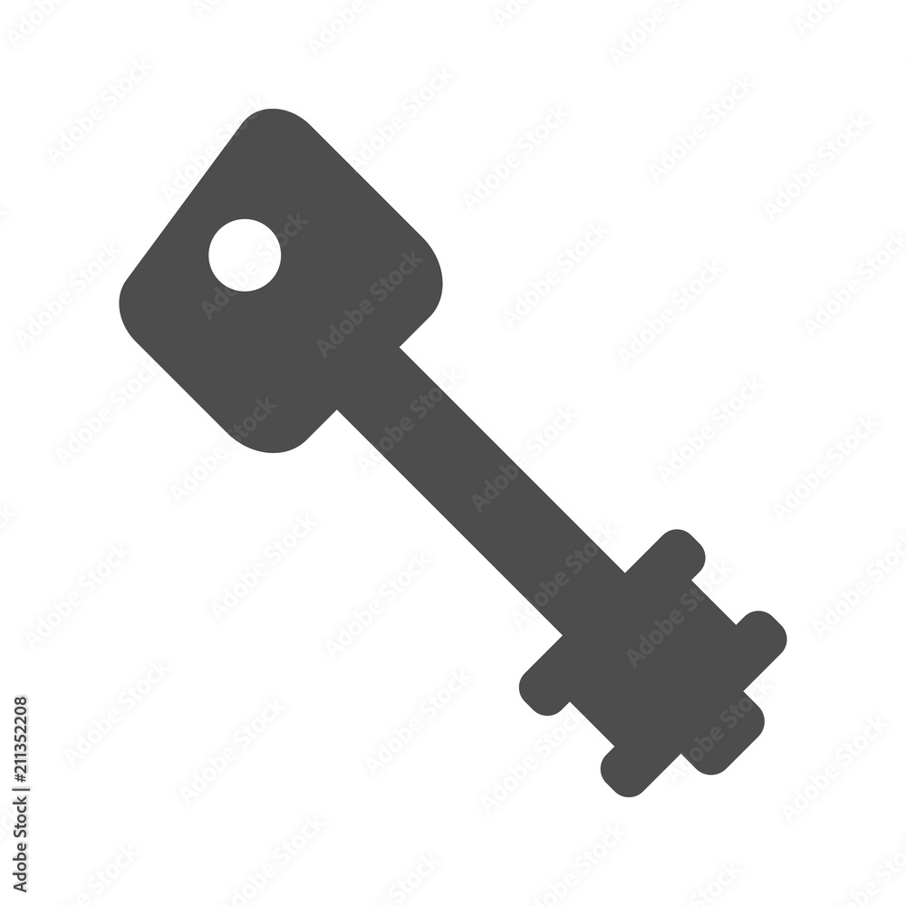 Double sided lever key. Vector icon. Double sided lever key. Vector icon.