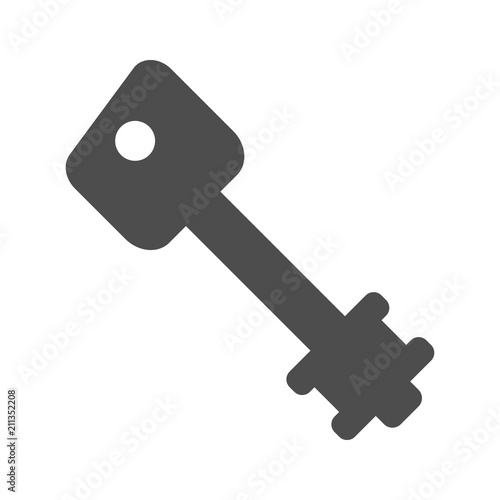 Double sided lever key. Vector icon.