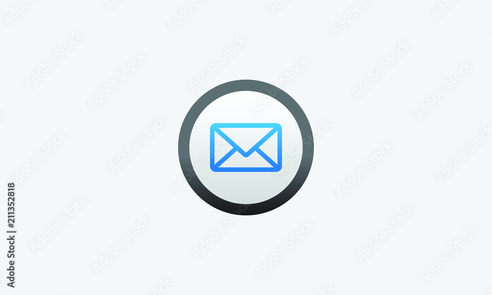 message icon button vector message icon button vector