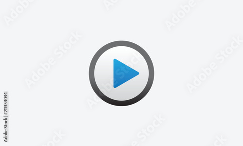 play icon button vector