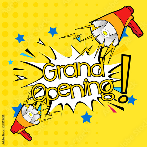 grand openiing, beautiful greeting card background or banner