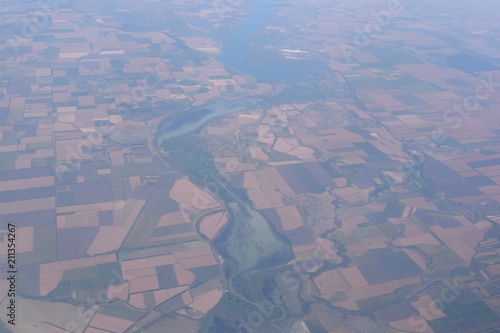 Don River. View from the airplan