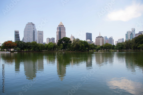 Lumpini park in thailand