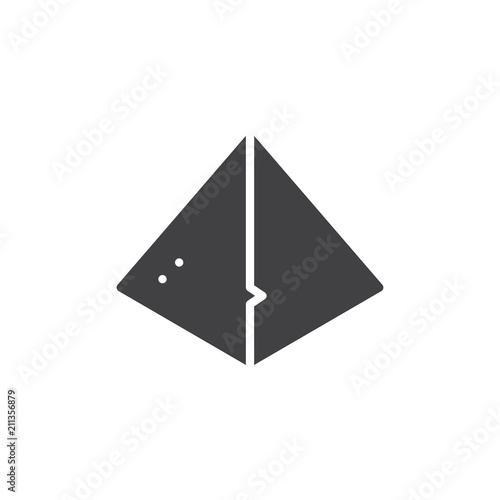 Egyptian pyramid vector icon. filled flat sign for mobile concept and web design. Sphinx, Egypt simple solid icon. Symbol, logo illustration. Pixel perfect vector graphics