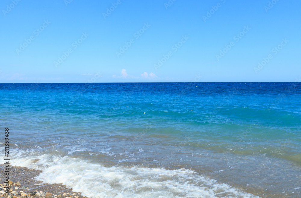  Mediterranean Sea with turquoise water in Kemer
