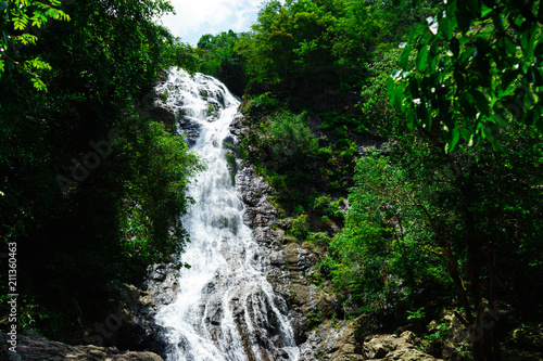 Amazing beautiful waterfalls at Sarika Waterfall Nakhon Nayok  Thailand