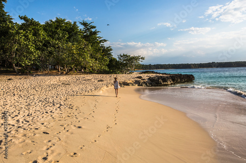 Walking on the beach