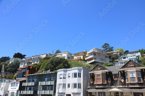 Fototapeta Naklejka Na Ścianę i Meble -  Scenic View of Sausalito – An Idyllic Town near San Francisco