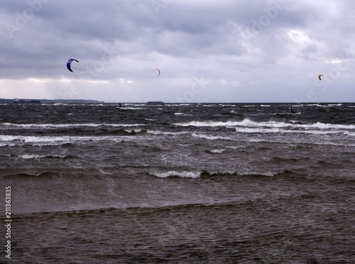 Impressionen vom Strand in Heidkate an der Ostsee in Deutschland in der Nähe von Kiel und Laboe