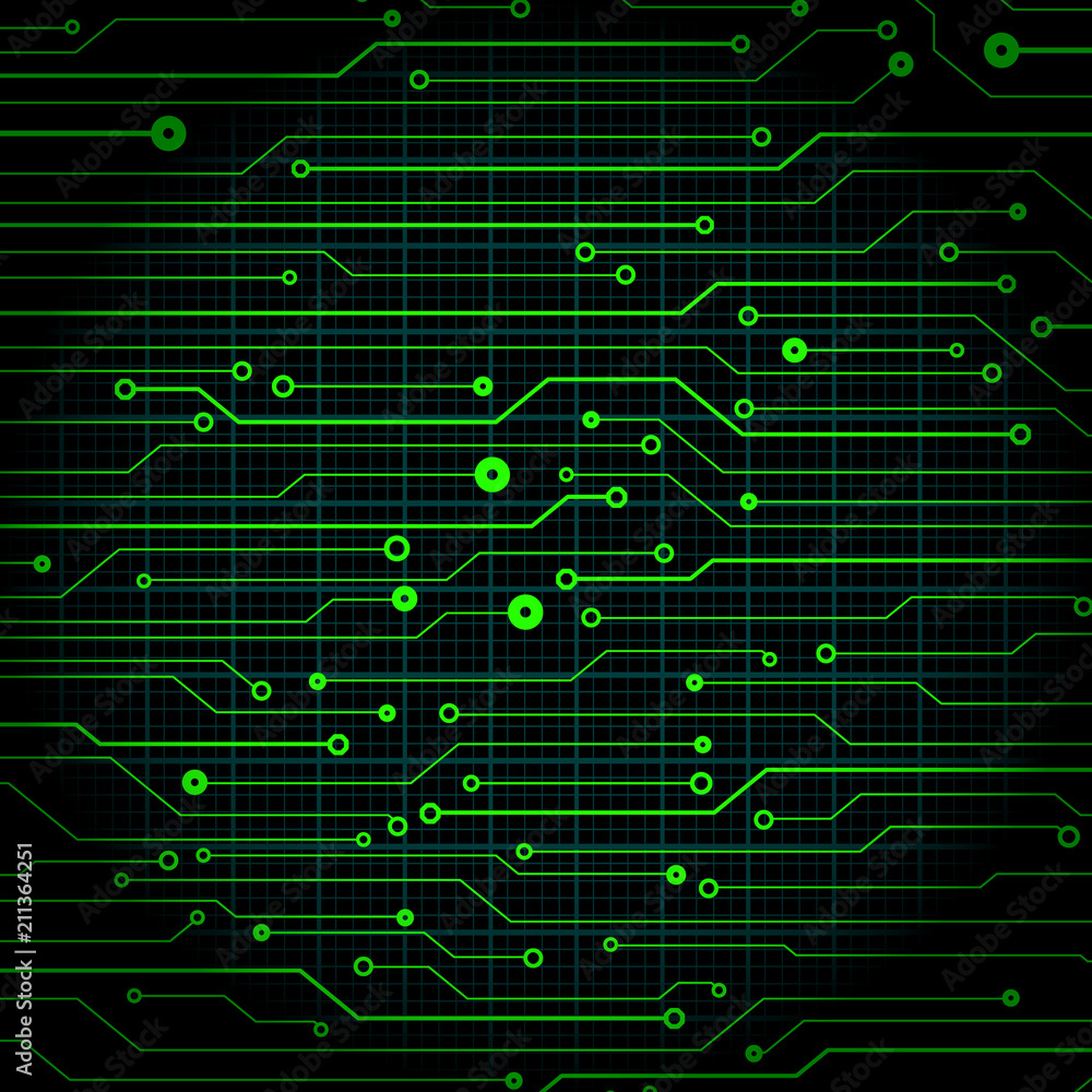 Circuit Board Future Scifi Technology Pattern Vector Background. Blue Abstract Communication Trace Connection Illustration. Circuit Board Future Scifi Technology Pattern Vector Background. Blue Abstract Communication Trace Connection Illustration.