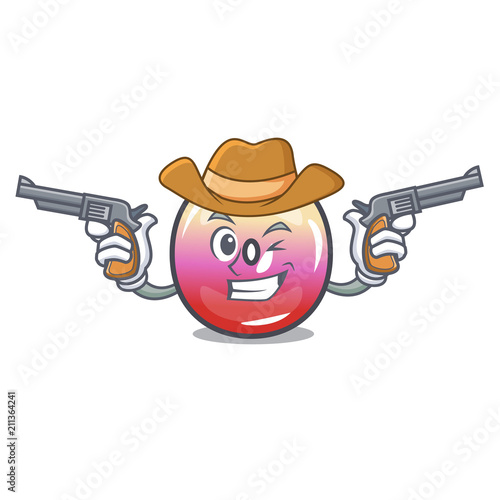 Cowboy jelly ring candy character cartoon