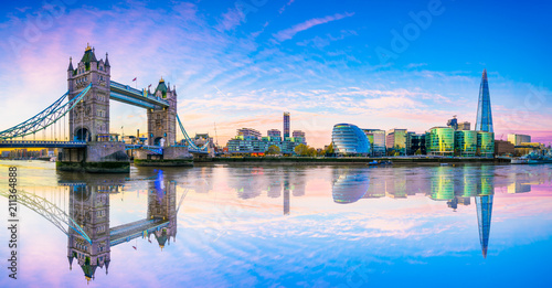 Panorama of London Tower bridge | England  photo