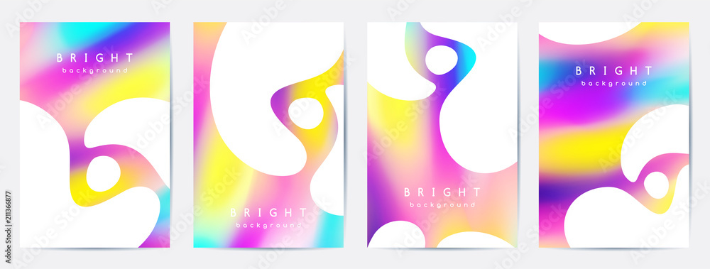 booklet cover templates, bright blur backgrounds