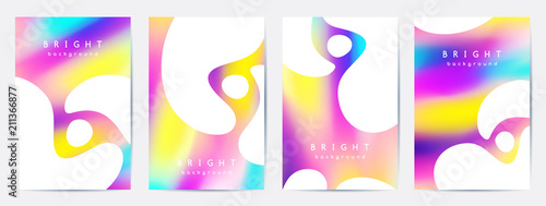 booklet cover templates, bright blur backgrounds
