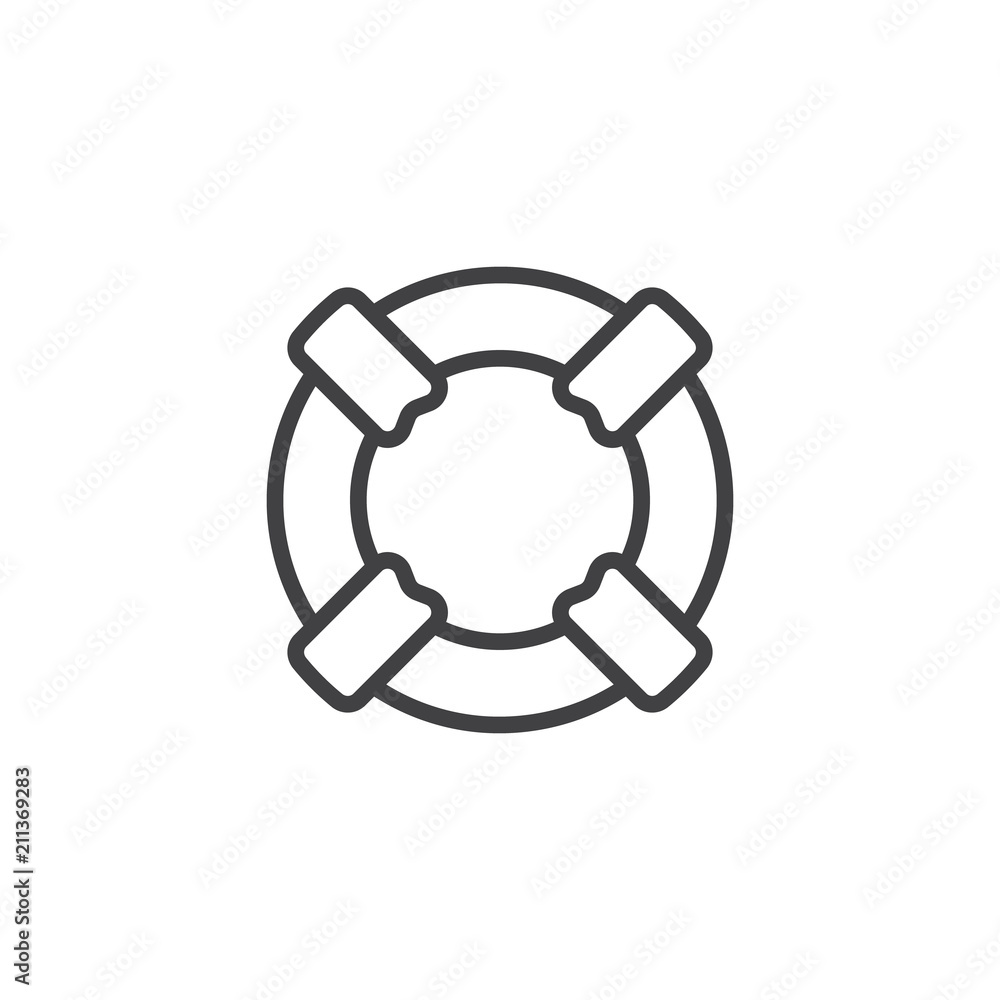 Lifesaver outline icon. linear style sign for mobile concept and web design. Lifebuoy simple line vector icon. Help symbol, logo illustration. Pixel perfect vector graphics Lifesaver outline icon. linear style sign for mobile concept and web design. Lifebuoy simple line vector icon. Help symbol, logo illustration. Pixel perfect vector graphics