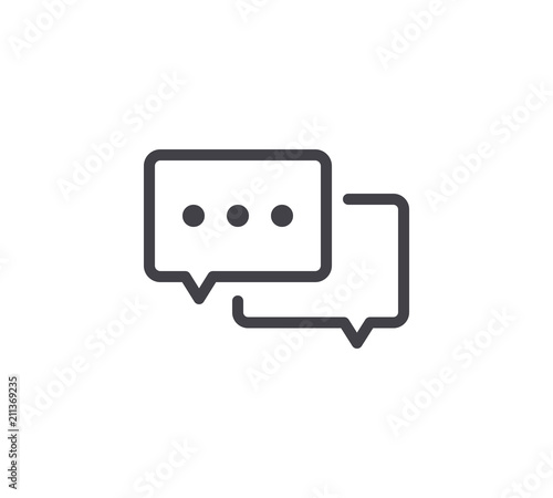 Talk Line Icon. Editable Stroke. Free Download Talk Line Icon. Editable Stroke. - GFXLoad