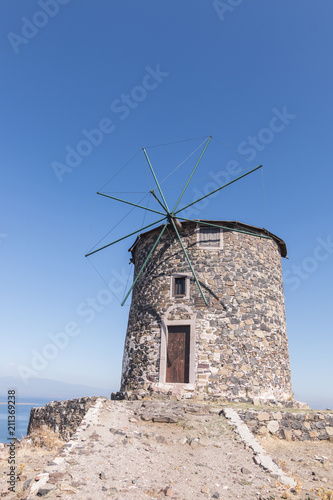 Historical Windmill in Cunda  Ayvalik  Turkey