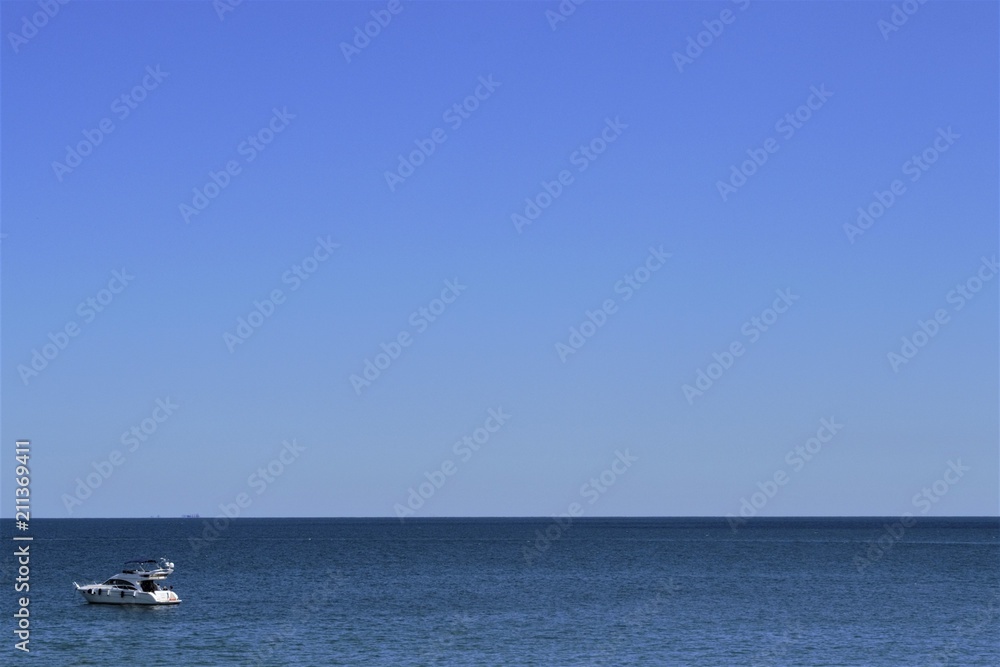 Obraz premium яхта в море