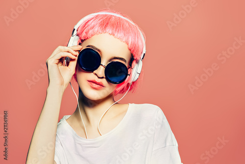sunglasses and headphones