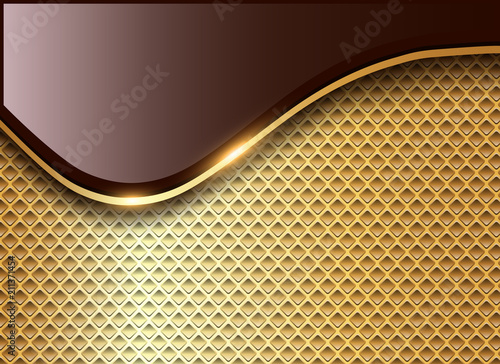 Abstract business background, elegant gold 