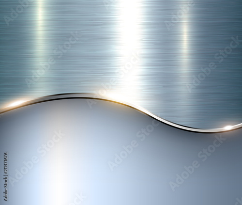 Silver blue metallic background