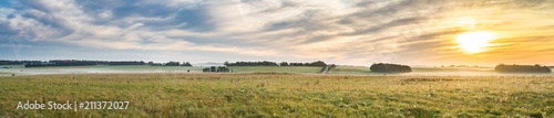 Landscape panorama with Stonehenge in winter   England