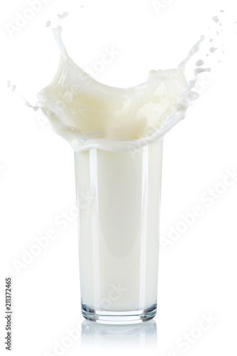Milch Splash Spritzer spritzen Milchspritzer Glas Milchglas freigestellt Freisteller isoliert