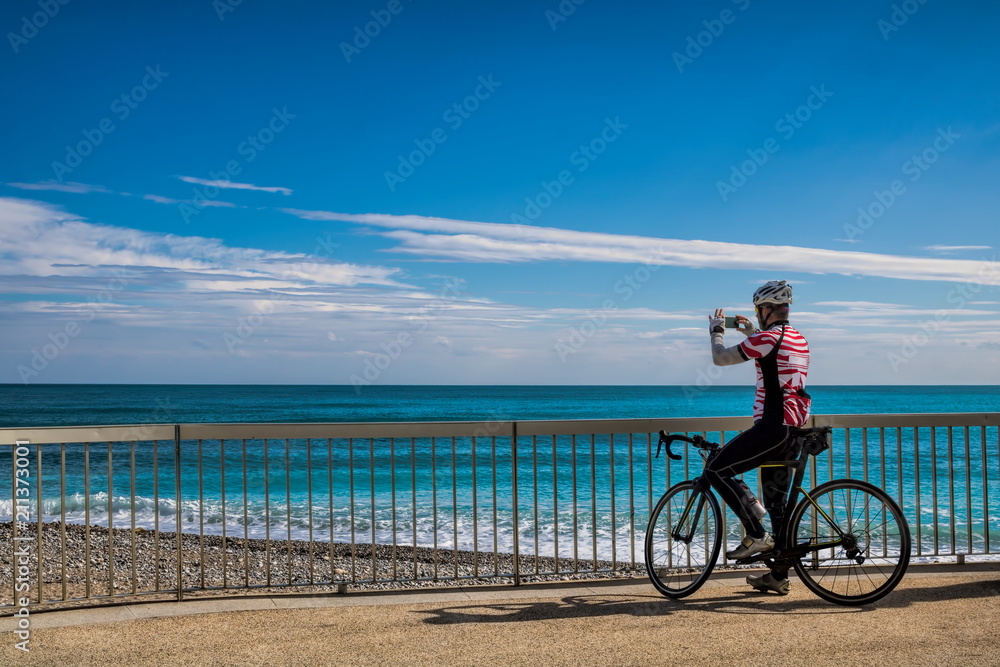 Fototapeta premium Südfrankreich, Menton Strand